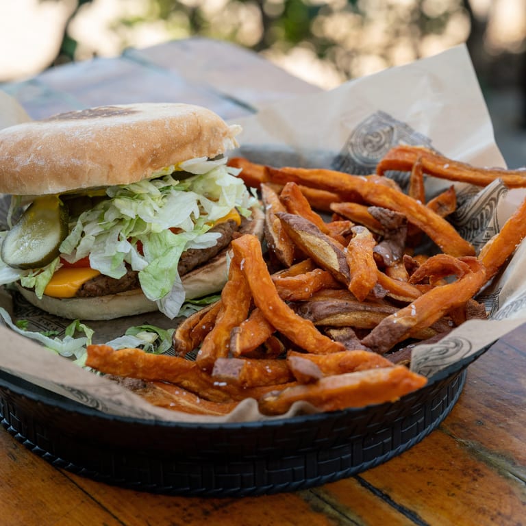 Indulge in Our Cheeseburger